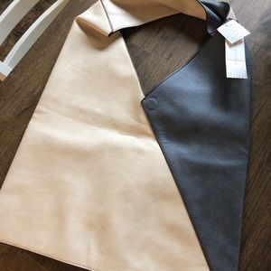 Free People Leather Tote Hobo Bag Purse